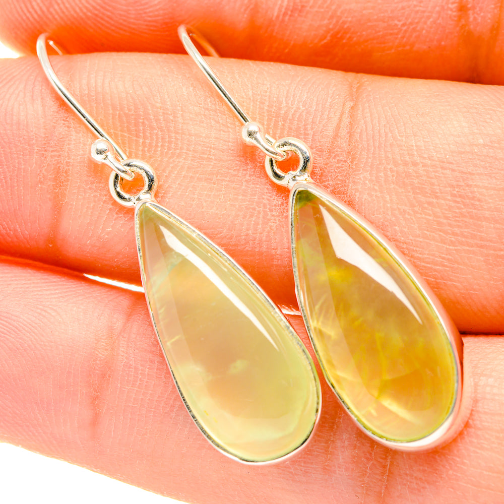 Prehnite Earrings handcrafted by Ana Silver Co - EARR418387