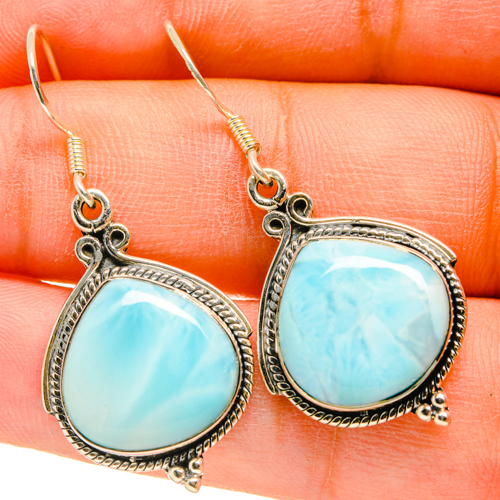 Larimar Earrings handcrafted by Ana Silver Co - EARR418392