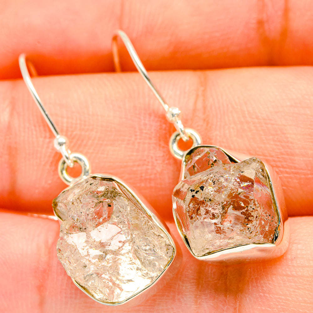 Herkimer Diamond Earrings handcrafted by Ana Silver Co - EARR418395