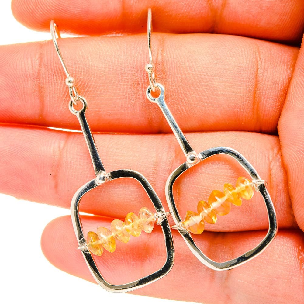 Citrine Earrings handcrafted by Ana Silver Co - EARR418401