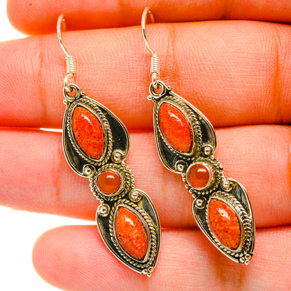 Sponge Coral Earrings handcrafted by Ana Silver Co - EARR418403