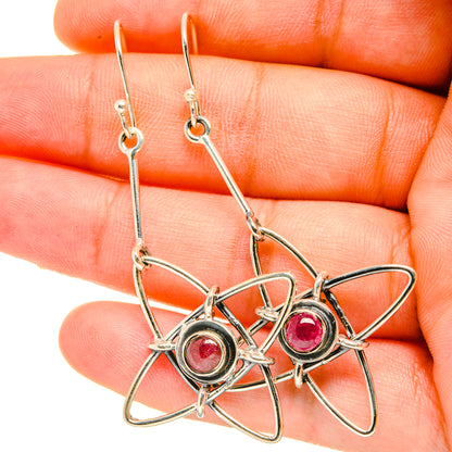 Pink Tourmaline Earrings handcrafted by Ana Silver Co - EARR418405