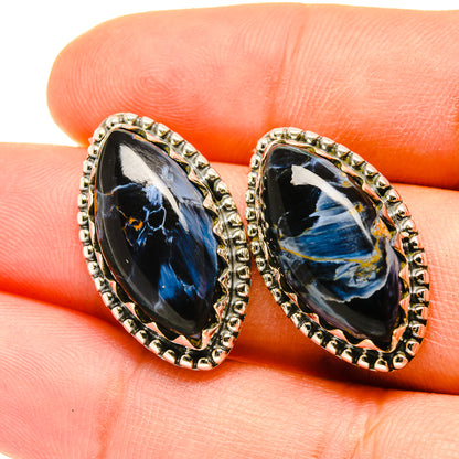 Pietersite Earrings handcrafted by Ana Silver Co - EARR418407