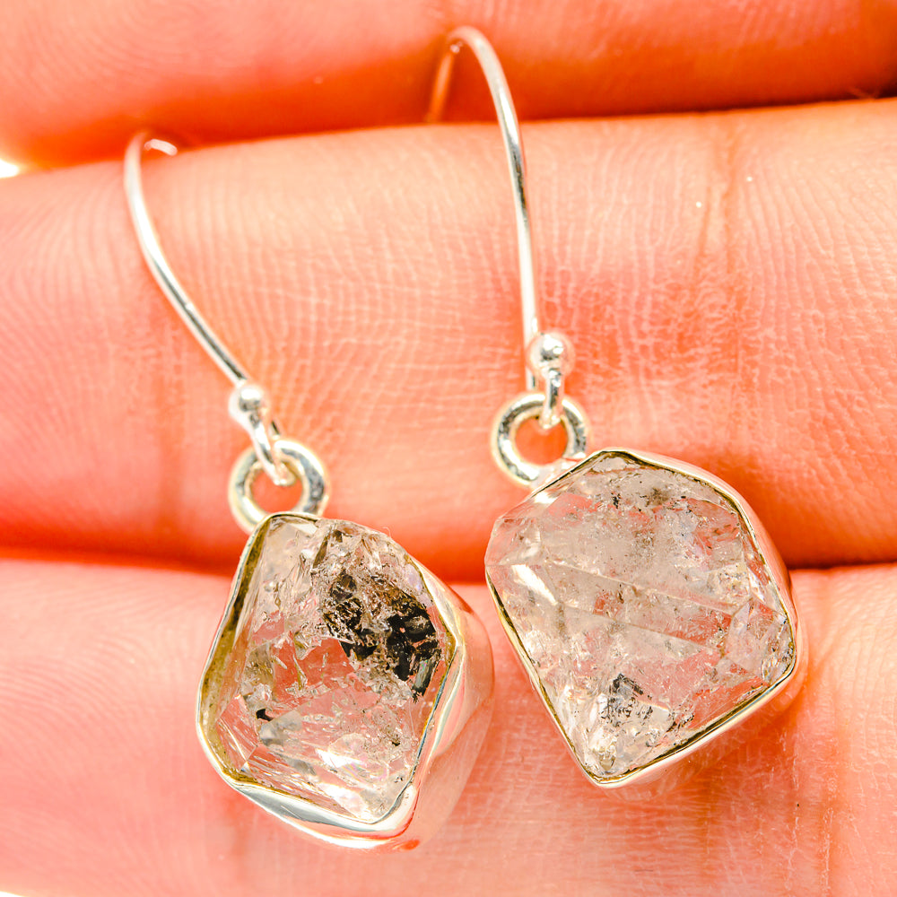 Herkimer Diamond Earrings handcrafted by Ana Silver Co - EARR418410