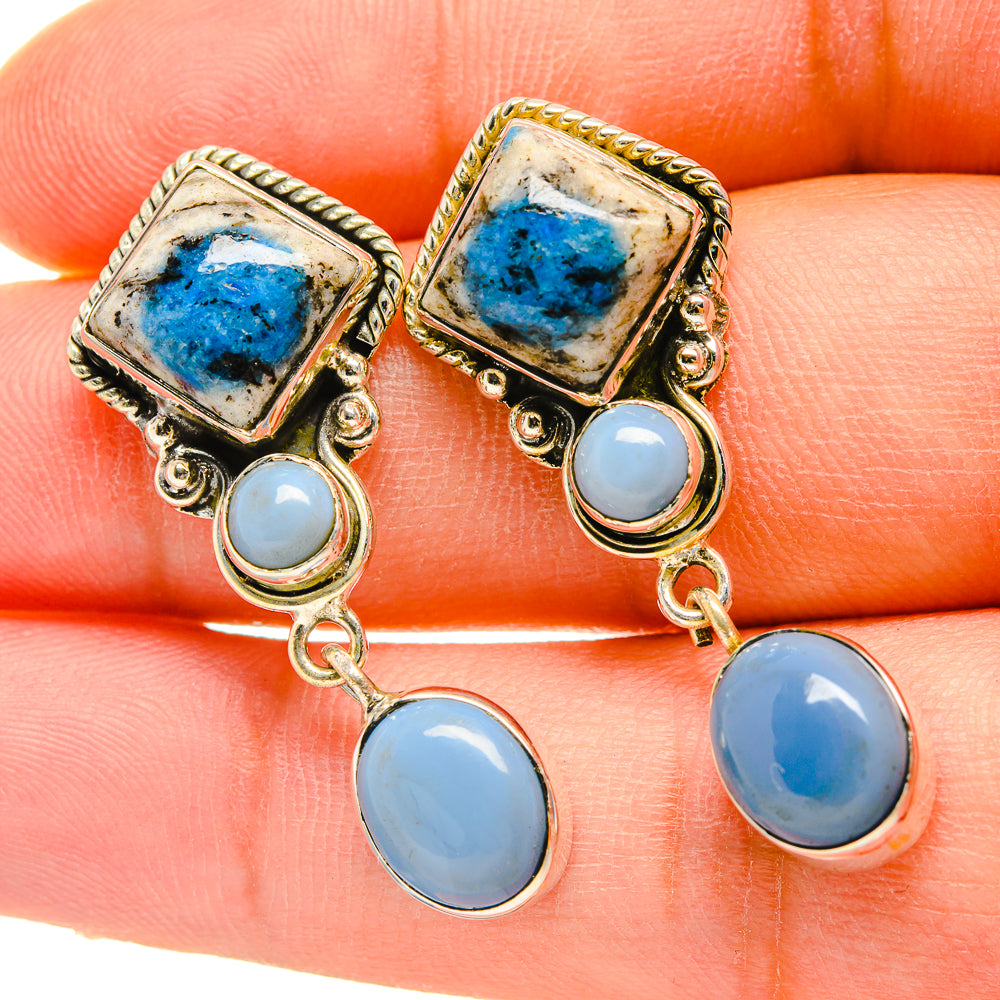 Owyhee Opal Earrings handcrafted by Ana Silver Co - EARR418424