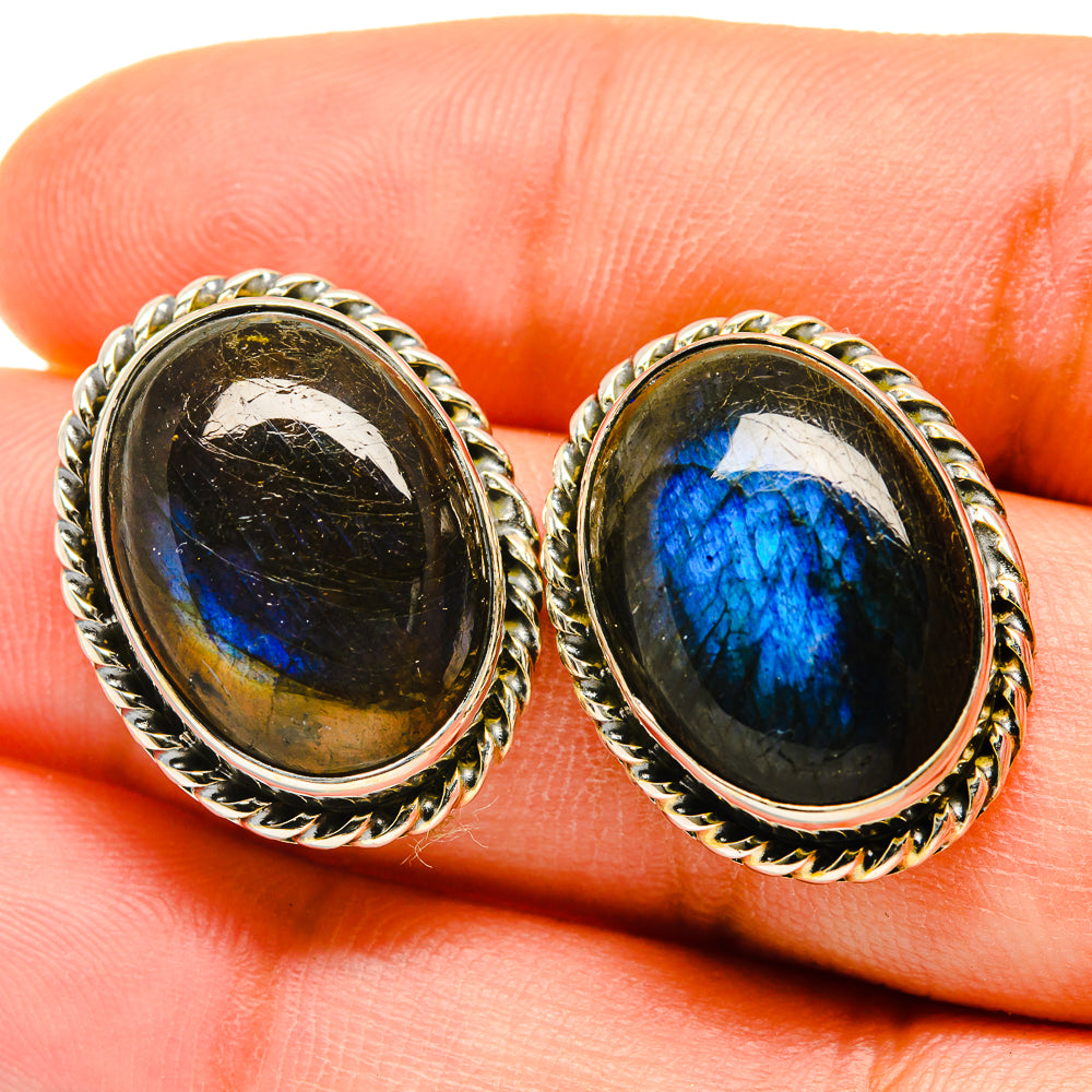 Labradorite Earrings handcrafted by Ana Silver Co - EARR418425