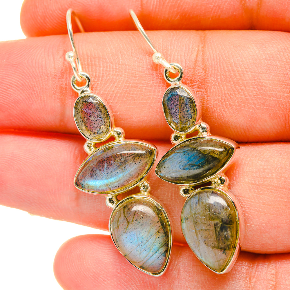 Labradorite Earrings handcrafted by Ana Silver Co - EARR418427