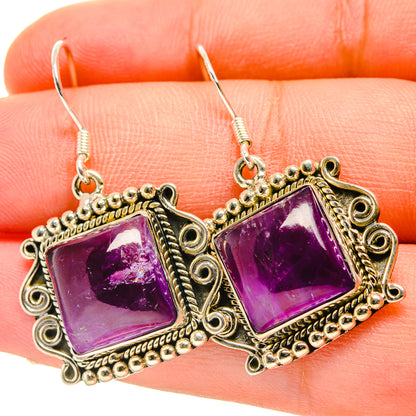 Amethyst Earrings handcrafted by Ana Silver Co - EARR418428