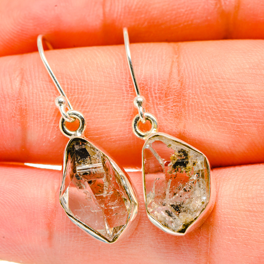 Herkimer Diamond Earrings handcrafted by Ana Silver Co - EARR418429