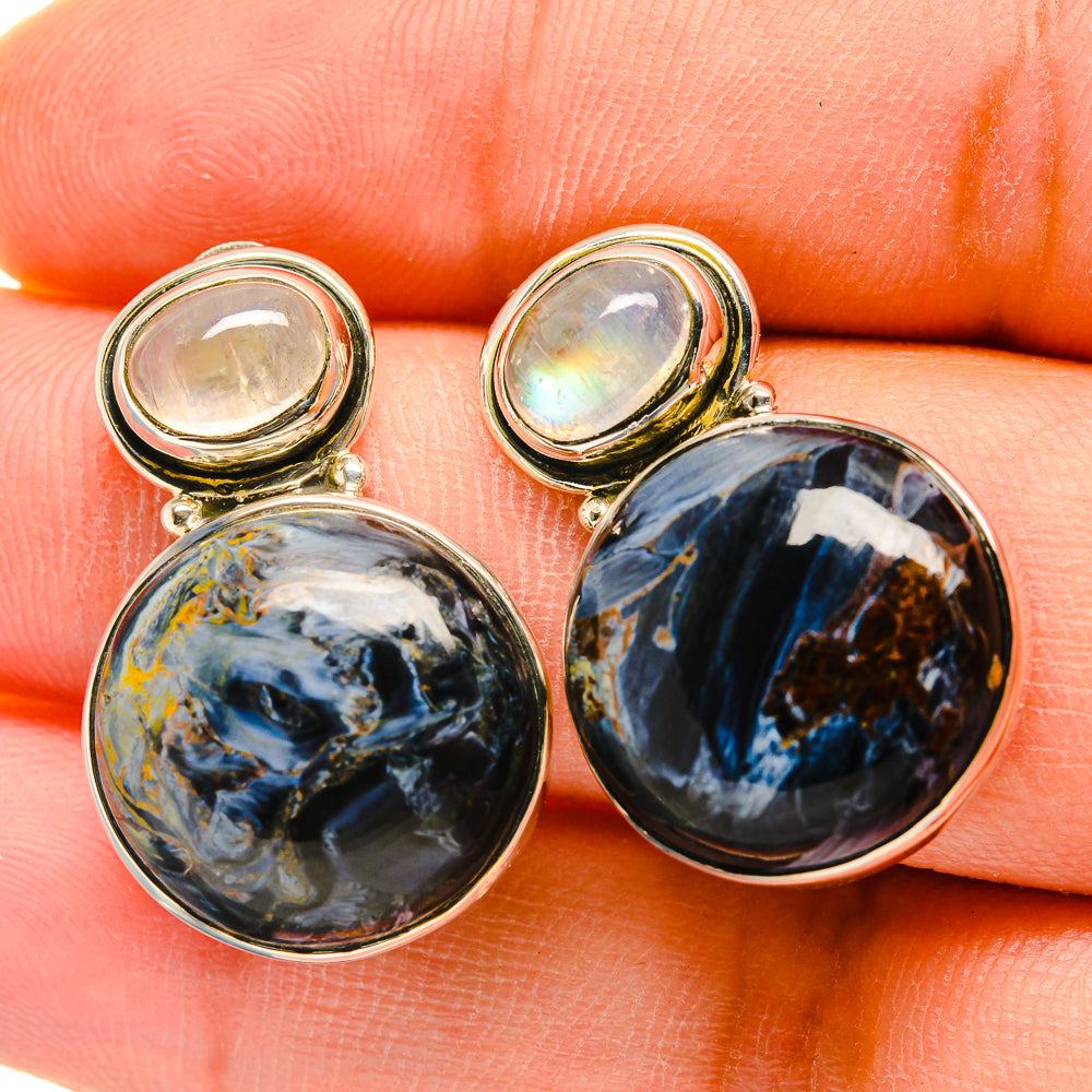 Pietersite Earrings handcrafted by Ana Silver Co - EARR418435
