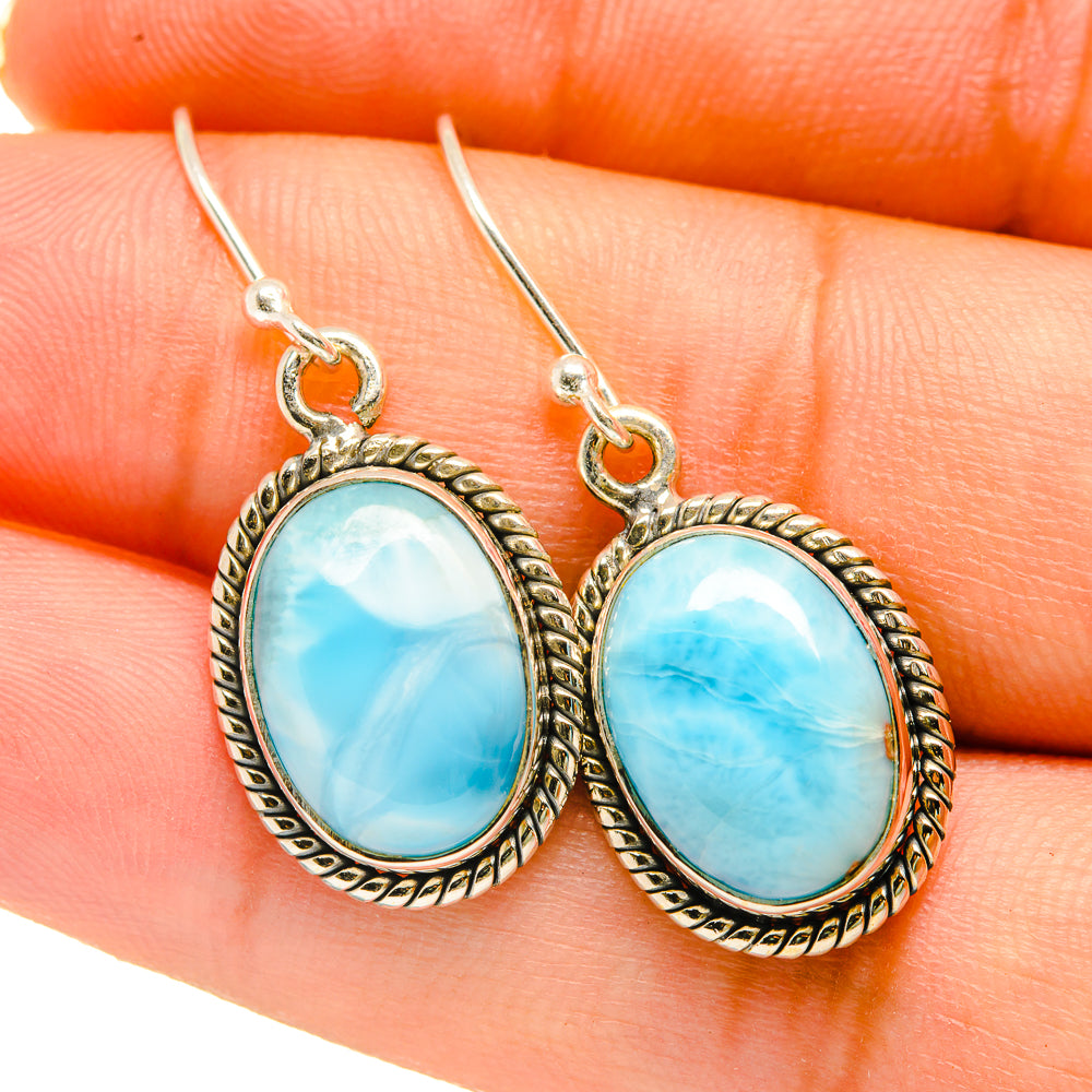 Larimar Earrings handcrafted by Ana Silver Co - EARR418437
