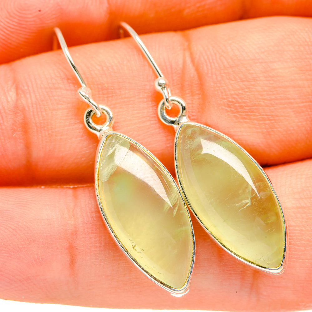 Prehnite Earrings handcrafted by Ana Silver Co - EARR418439