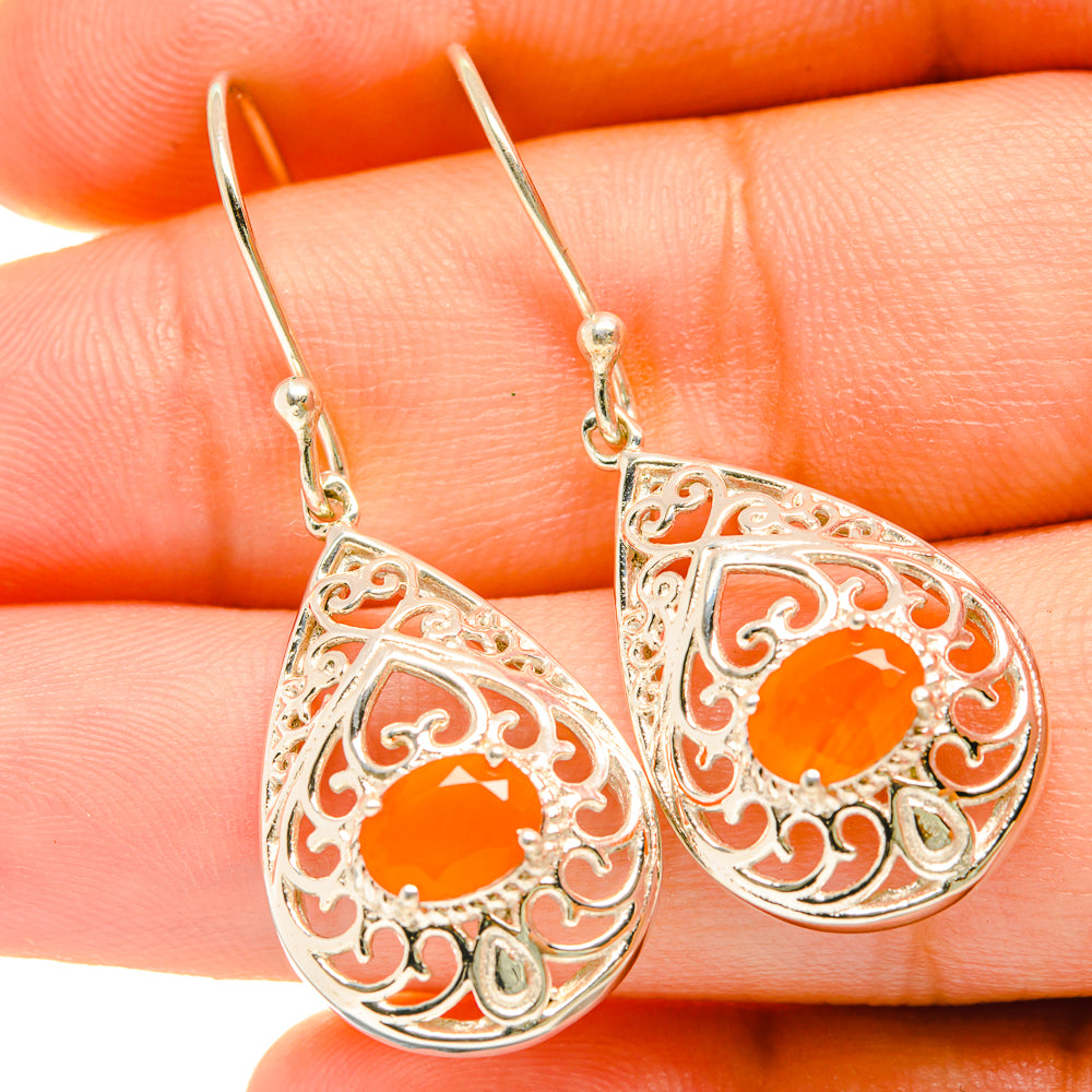 Carnelian Earrings handcrafted by Ana Silver Co - EARR418448