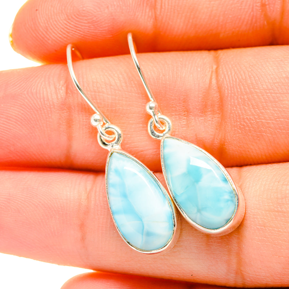 Larimar Earrings handcrafted by Ana Silver Co - EARR418450