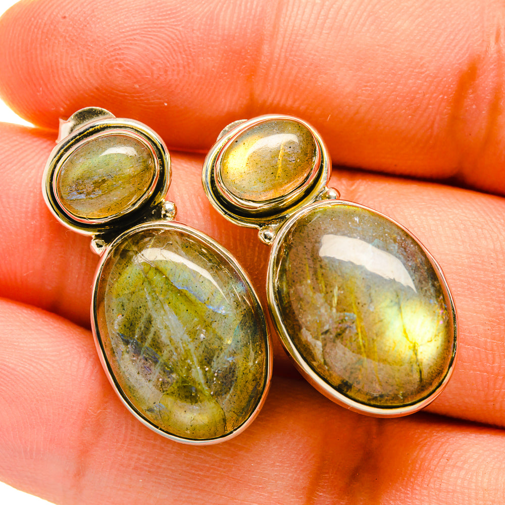 Labradorite Earrings handcrafted by Ana Silver Co - EARR418451