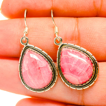 Rhodochrosite Earrings handcrafted by Ana Silver Co - EARR418452