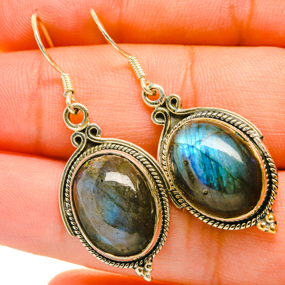 Labradorite Earrings handcrafted by Ana Silver Co - EARR418454
