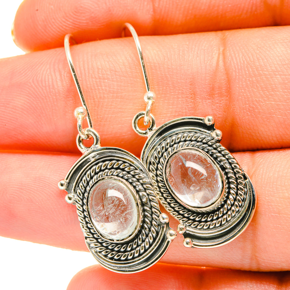 Rainbow Moonstone Earrings handcrafted by Ana Silver Co - EARR418456