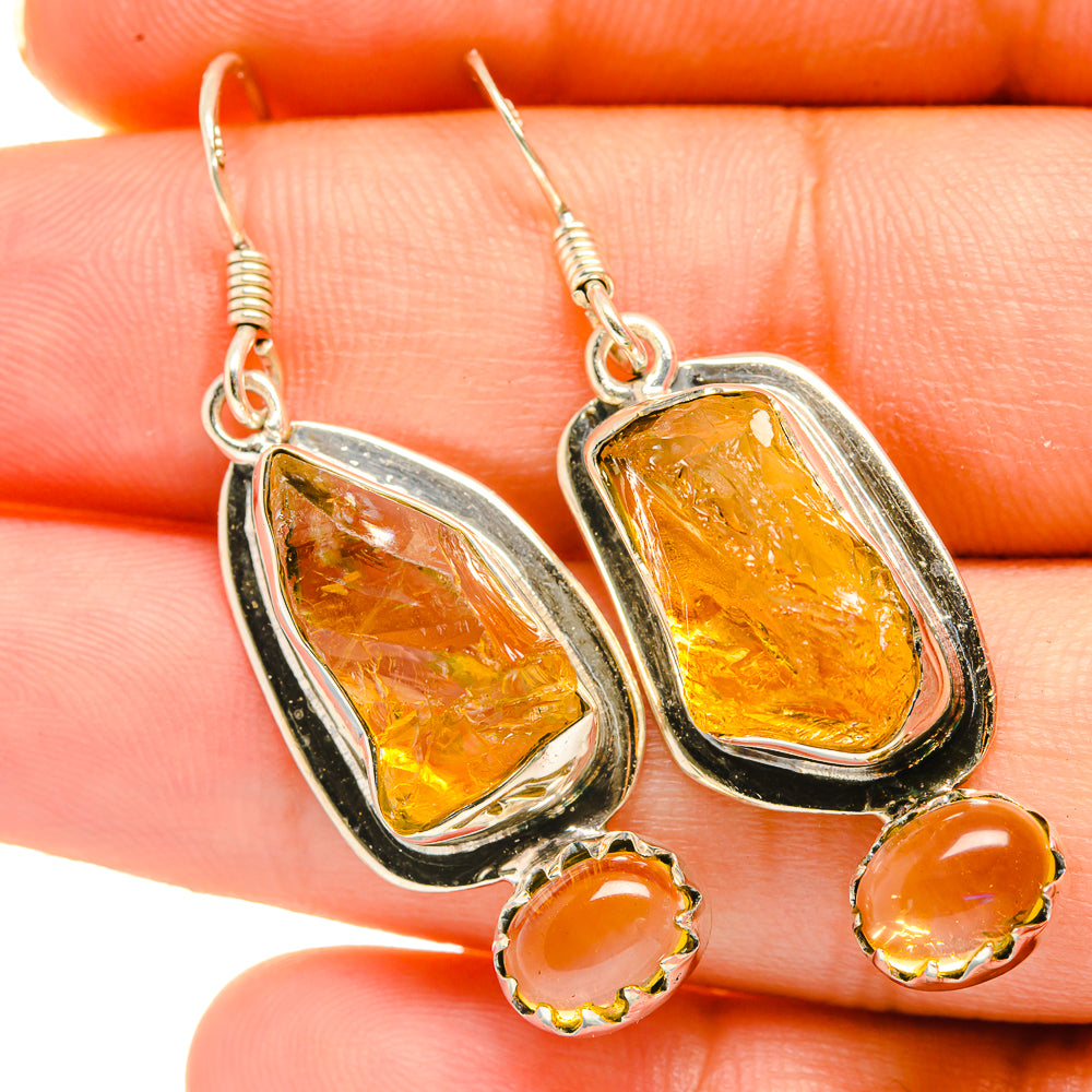 Citrine Earrings handcrafted by Ana Silver Co - EARR418459