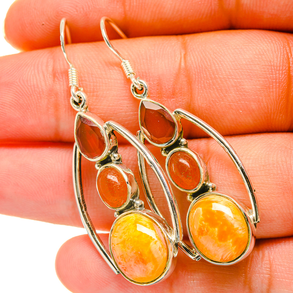 Sponge Coral Earrings handcrafted by Ana Silver Co - EARR418474