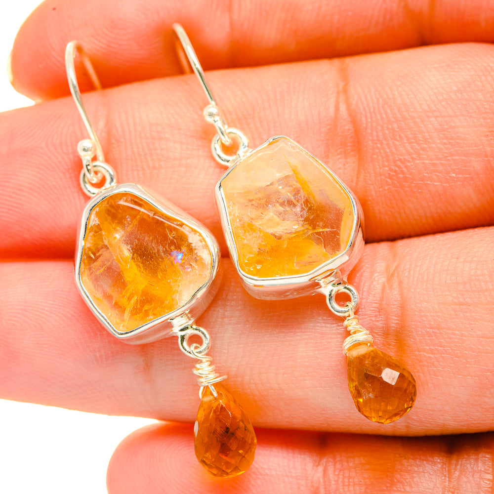 Citrine Earrings handcrafted by Ana Silver Co - EARR418477