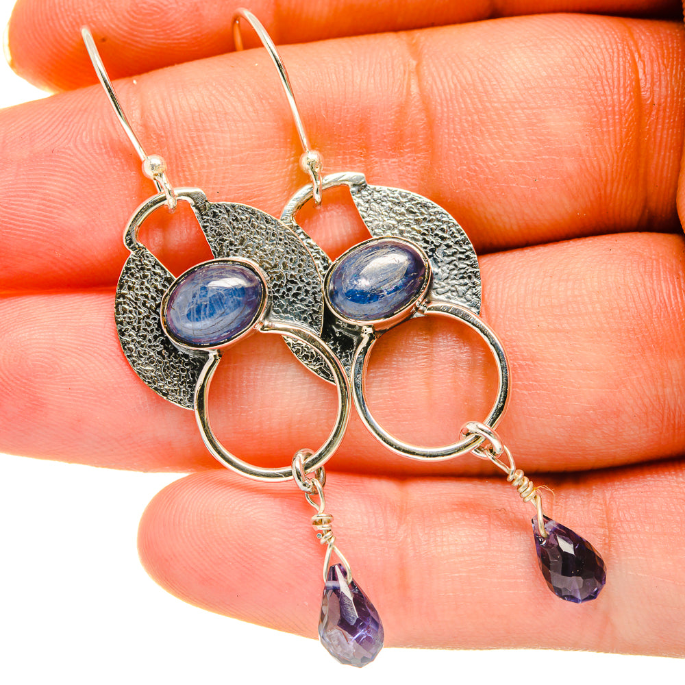 Kyanite Earrings handcrafted by Ana Silver Co - EARR418485