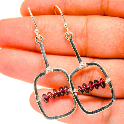 Garnet Earrings handcrafted by Ana Silver Co - EARR418488