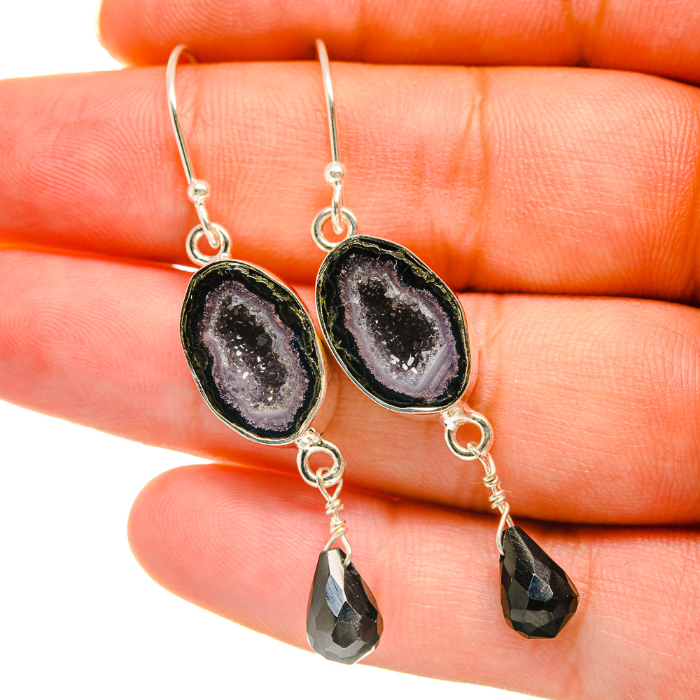 Coconut Geode Druzy Earrings handcrafted by Ana Silver Co - EARR418504