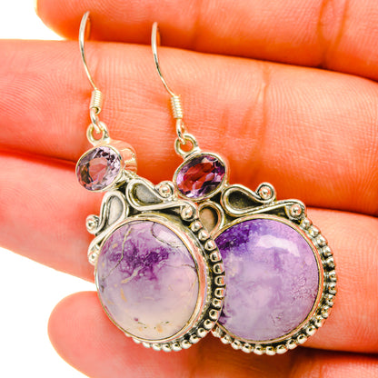 Phosphosiderite Earrings handcrafted by Ana Silver Co - EARR418506