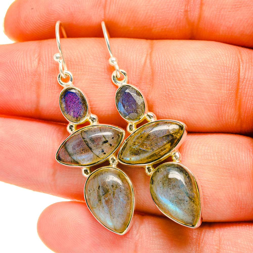 Labradorite Earrings handcrafted by Ana Silver Co - EARR418509