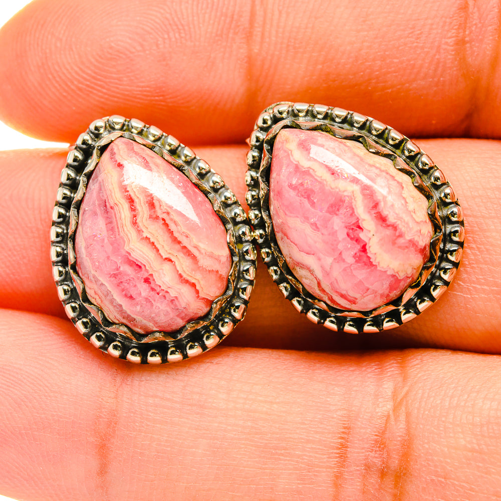 Rhodochrosite Earrings handcrafted by Ana Silver Co - EARR418512
