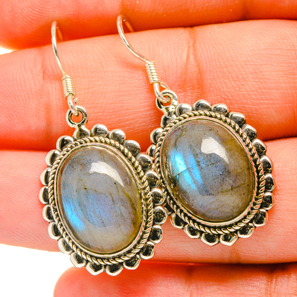Labradorite Earrings handcrafted by Ana Silver Co - EARR418515