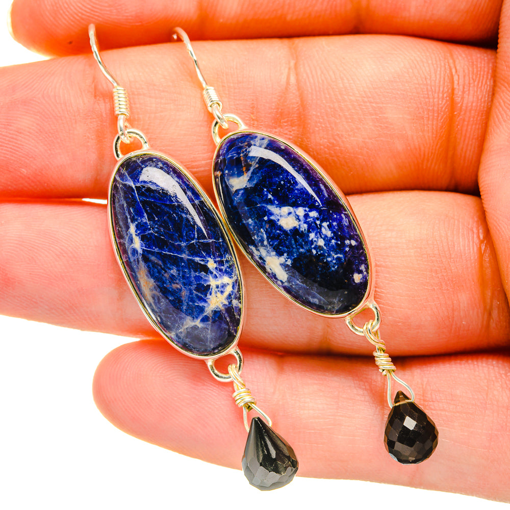 Sodalite Earrings handcrafted by Ana Silver Co - EARR418528