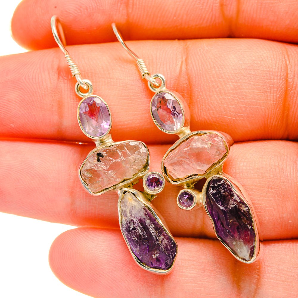 Amethyst Earrings handcrafted by Ana Silver Co - EARR418529