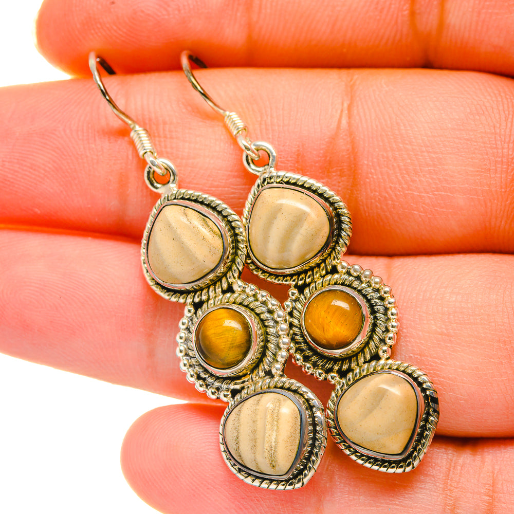 Imperial Jasper Earrings handcrafted by Ana Silver Co - EARR418549