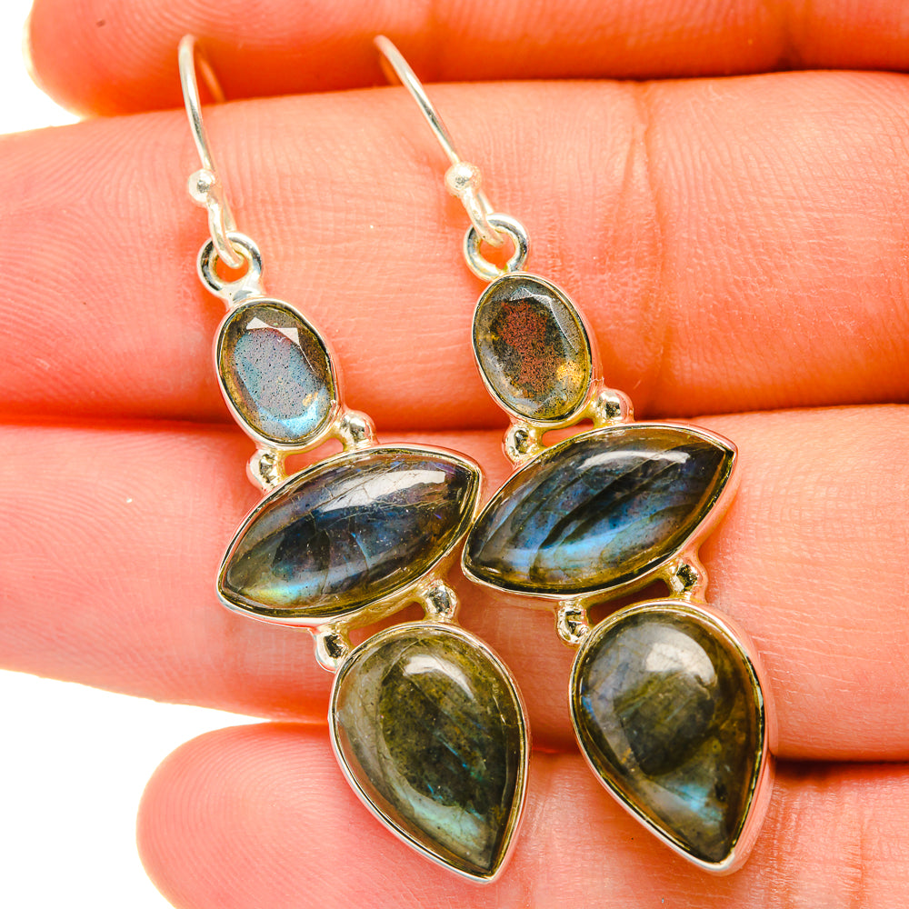 Labradorite Earrings handcrafted by Ana Silver Co - EARR418558