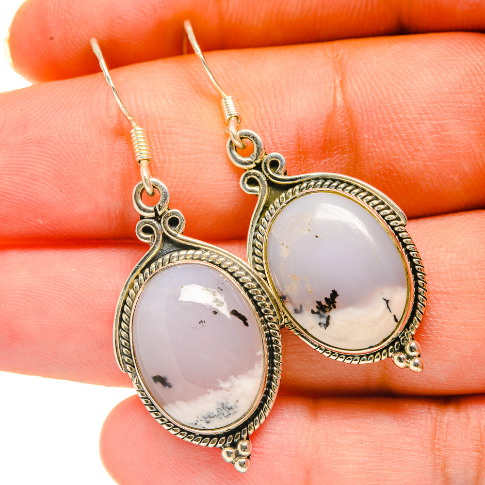 Dendritic Opal Earrings handcrafted by Ana Silver Co - EARR418559