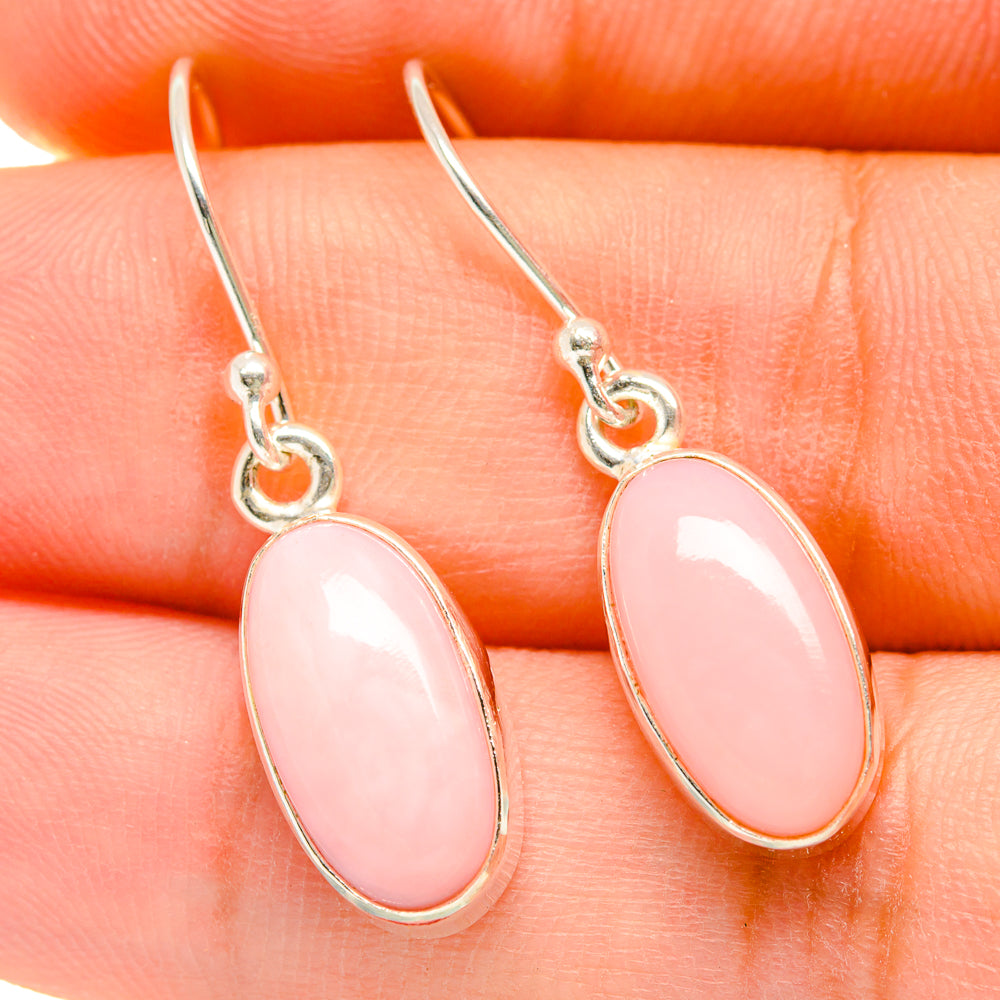 Pink Opal Earrings handcrafted by Ana Silver Co - EARR418570
