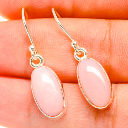 Pink Opal Earrings handcrafted by Ana Silver Co - EARR418570