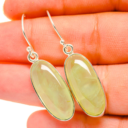 Prehnite Earrings handcrafted by Ana Silver Co - EARR418572