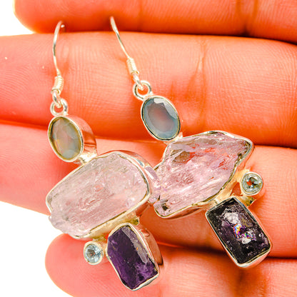 Kunzite Earrings handcrafted by Ana Silver Co - EARR418573