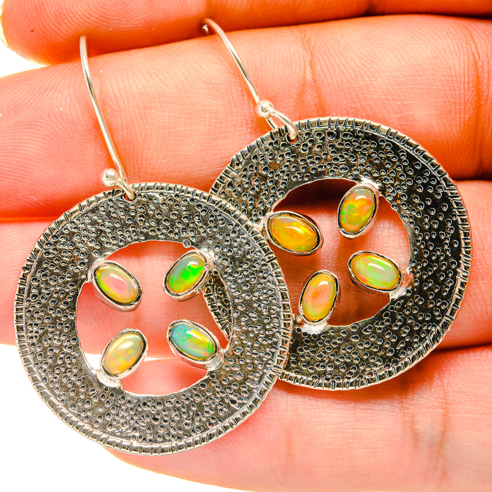 Ethiopian Opal Earrings handcrafted by Ana Silver Co - EARR418574