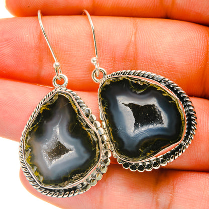 Coconut Geode Druzy Earrings handcrafted by Ana Silver Co - EARR418575