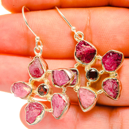 Pink Tourmaline Earrings handcrafted by Ana Silver Co - EARR418578