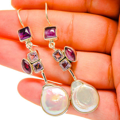 Mother Of Pearl Earrings handcrafted by Ana Silver Co - EARR418581