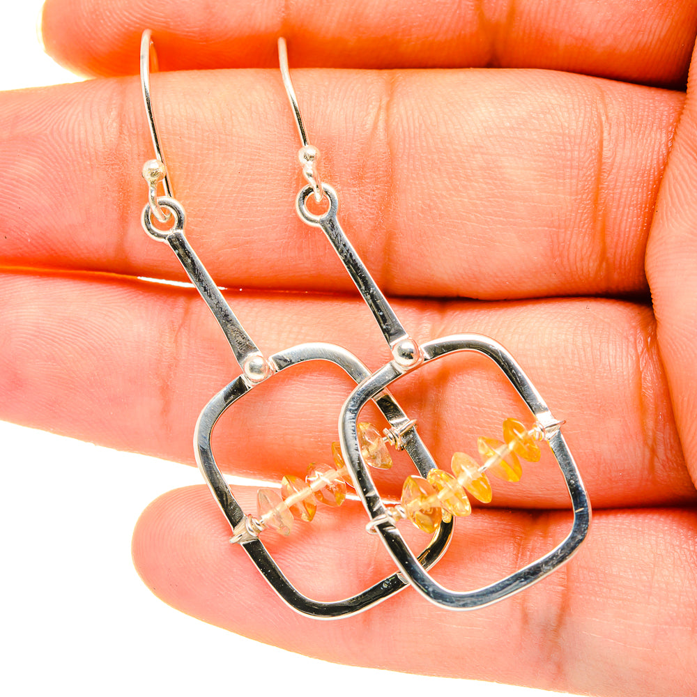 Citrine Earrings handcrafted by Ana Silver Co - EARR418586