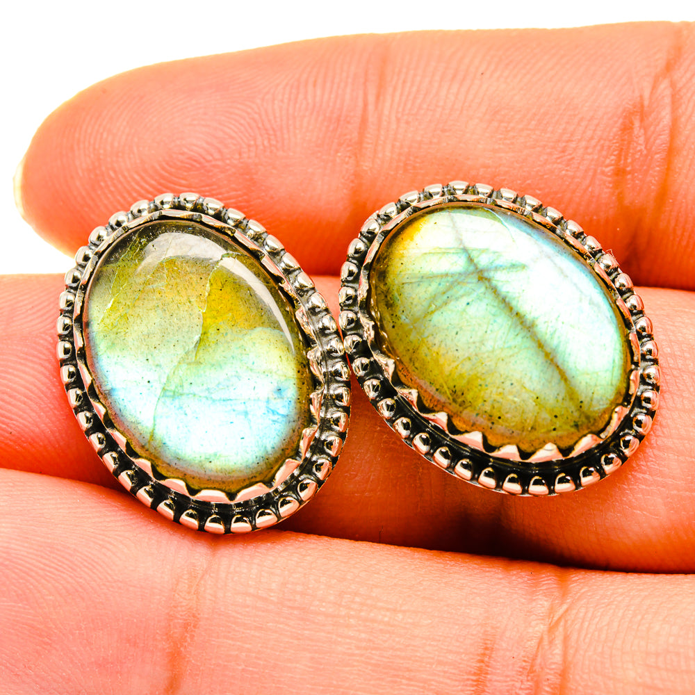 Labradorite Earrings handcrafted by Ana Silver Co - EARR418589