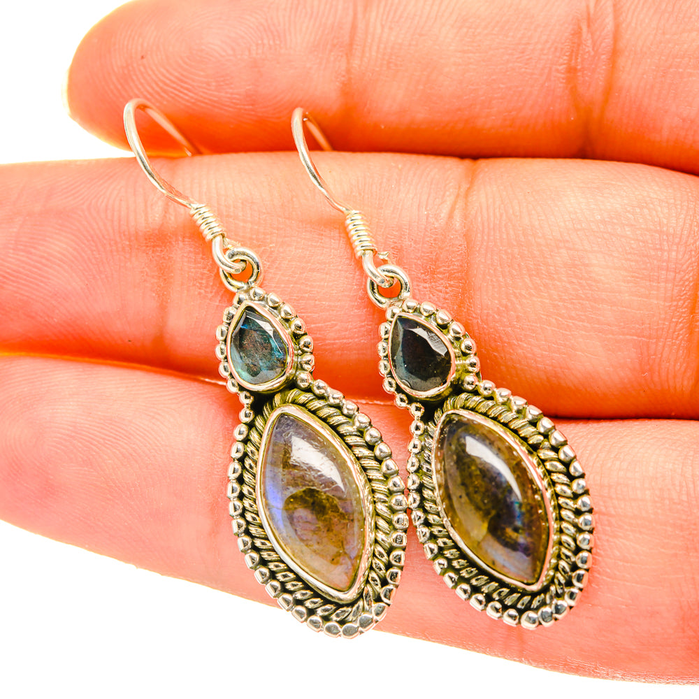 Labradorite Earrings handcrafted by Ana Silver Co - EARR418590