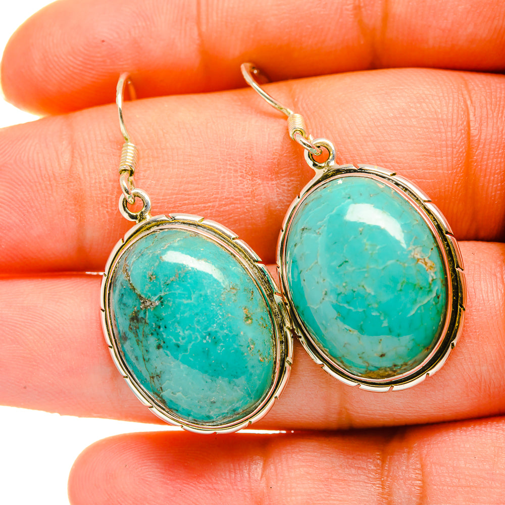 Chrysocolla Earrings handcrafted by Ana Silver Co - EARR418593