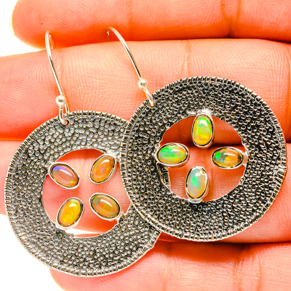 Ethiopian Opal Earrings handcrafted by Ana Silver Co - EARR418597